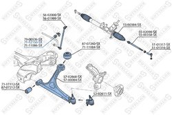 Bucsa bara stabilizatoare Stellox 71-12150-SX