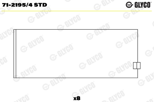 Cuzineti biela Glyco 71-2195/4 STD