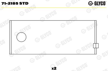 Cuzineti biela Glyco 71-2185 STD