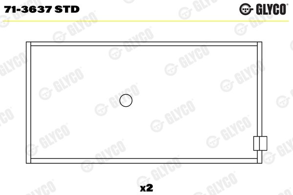 CUZINETI BIELA GLYCO 71-3637 STD - Compatibil cu AYATS, BREDAMENARINIBUS, ERF, KING LONG, MAN, MAZ, MAZ-MAN, MERCEDES-BENZ, NEOP