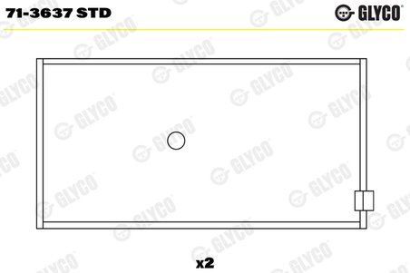 CUZINETI BIELA GLYCO 71-3637 STD - Compatibil cu AYATS, BREDAMENARINIBUS, ERF, KING LONG, MAN, MAZ, MAZ-MAN, MERCEDES-BENZ, NEOP
