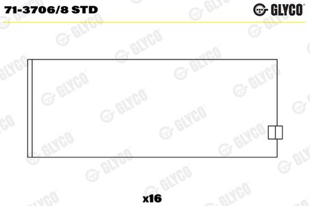 Cuzineti biela Glyco 71-3706/8 STD