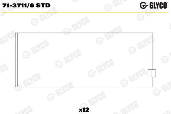 Cuzineti biela Glyco 71-3711/6 STD