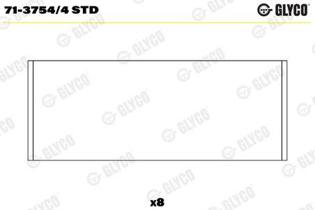 Cuzineti biela Glyco 71-3754/4 STD