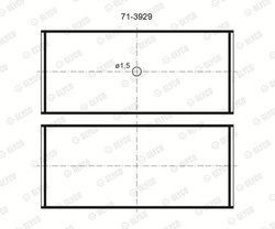 Cuzineti biela Glyco 71-3929/4 STD