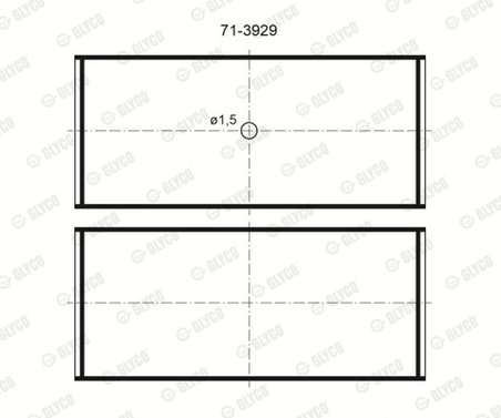 CUZINETI BIELA GLYCO 71-3929/4 STD - Compatibil cu AUDI, AUDI (FAW), FORD, SEAT, SKODA, VW, VW (SVW), WESTFIELD
