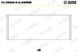 CUZINETI BIELA GLYCO 71-3988/4 0.25MM - Compatibil cu ARO, DACIA, MAHINDRA, MITSUBISHI, NISSAN, OPEL, RENAULT, SUZUKI, VAUXHALL,