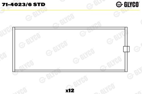 Cuzineti biela Glyco 71-4023/6 STD