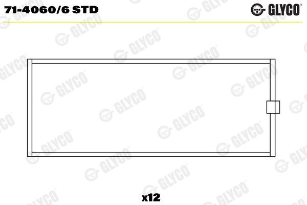 Cuzineti biela Glyco 71-4060/6 STD