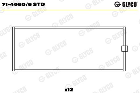 Cuzineti biela Glyco 71-4060/6 STD