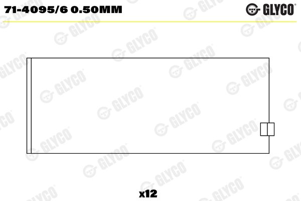 Cuzineti biela Glyco 71-4095/6 0.50mm