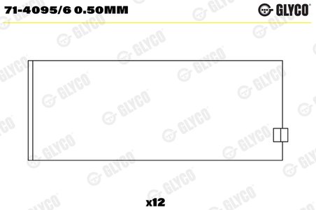Cuzineti biela Glyco 71-4095/6 0.50mm