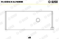 Cuzineti biela Glyco 71-4194/4 0.75mm