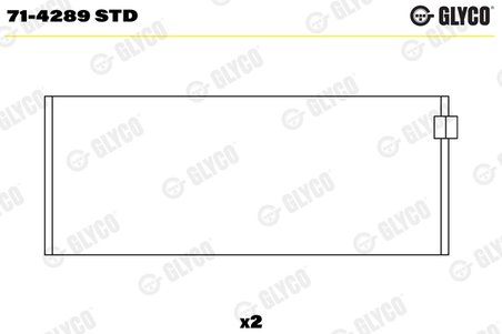 CUZINETI BIELA GLYCO 71-4289 STD - Compatibil cu MACK, RENAULT TRUCKS