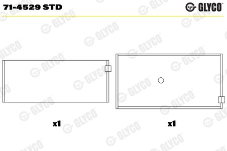 Cuzineti biela Glyco 71-4529 STD