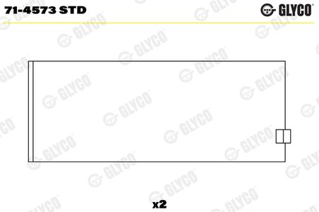 Cuzineti biela Glyco 71-4573 STD