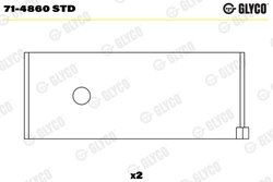 Cuzineti biela Glyco 71-4860 STD
