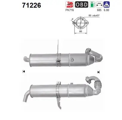 CATALIZATOR AS 71226 - Compatibil cu SMART