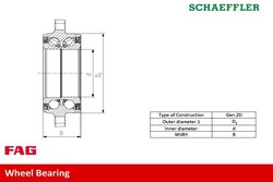 Set rulment roata FAG 713 6907 60