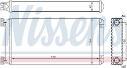 SCHIMBATOR CALDURA INCALZIRE HABITACLU NISSENS 71302 - Compatibil cu DAF