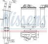 SCHIMBATOR CALDURA INCALZIRE HABITACLU NISSENS 71459 - Compatibil cu ABARTH, FIAT
