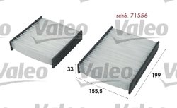Filtru aer habitaclu Valeo 715556