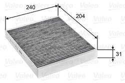 FILTRU AER HABITACLU VALEO 715752 - Compatibil cu CADILLAC, CHEVROLET, HOLDEN, OPEL, VAUXHALL
