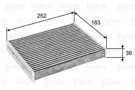 FILTRU AER HABITACLU VALEO 715802 - Compatibil cu DACIA, RENAULT