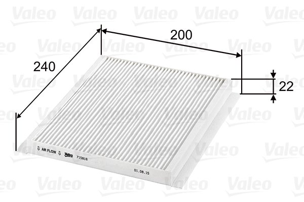 Filtru aer habitaclu Valeo 715816