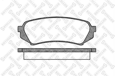 Set placute frana Stellox 717 000B-SX