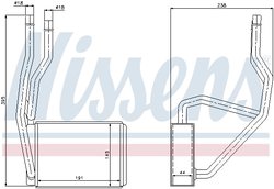 Schimbator caldura incalzire habitaclu Nissens 71765