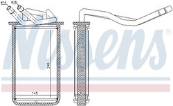 Schimbator caldura incalzire habitaclu Nissens 71768