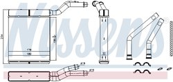 SCHIMBATOR CALDURA INCALZIRE HABITACLU NISSENS 71770 - Compatibil cu FORD, MAZDA, VOLVO