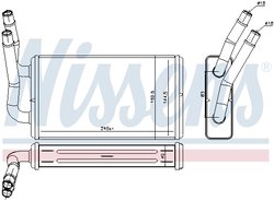 SCHIMBATOR CALDURA INCALZIRE HABITACLU NISSENS 71778 - Compatibil cu FORD