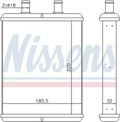 SCHIMBATOR CALDURA INCALZIRE HABITACLU NISSENS 71817 - Compatibil cu IVECO