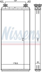 Schimbator caldura incalzire habitaclu Nissens 71891