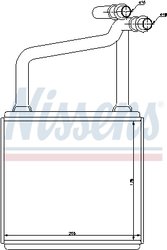 Schimbator caldura incalzire habitaclu Nissens 72031