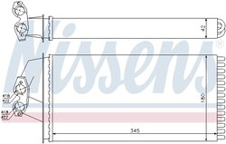 SCHIMBATOR CALDURA INCALZIRE HABITACLU NISSENS 72036 - Compatibil cu MERCEDES-BENZ