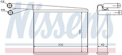 SCHIMBATOR CALDURA INCALZIRE HABITACLU NISSENS 72043 - Compatibil cu MERCEDES-BENZ