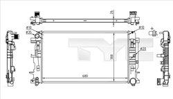 RADIATOR RACIRE MOTOR TYC 721-0014 - Compatibil cu MERCEDES-BENZ