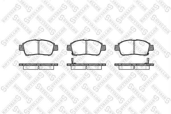 SET PLACUTE FRANA STELLOX 723 002-SX - Compatibil cu LIFAN, TOYOTA
