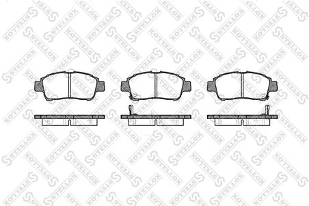 SET PLACUTE FRANA STELLOX 723 002-SX - Compatibil cu LIFAN, TOYOTA