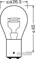 Bec, semnalizator Osram 7240