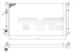 Radiator racire motor TYC 725-0029