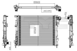 Radiator racire motor TYC 725-0032