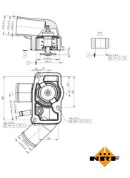 Termostat lichid racire NRF 725010