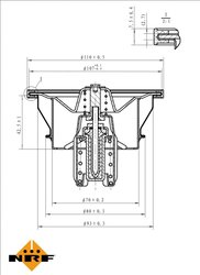 Termostat lichid racire NRF 725013