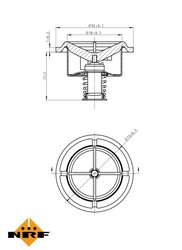 Termostat lichid racire NRF 725017