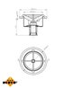 Termostat lichid racire NRF 725017