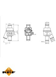Termostat lichid racire NRF 725018